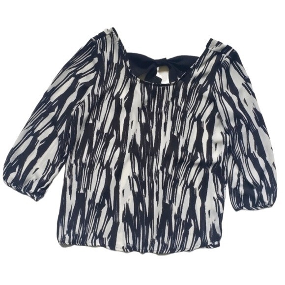 Charming Charlie Black & White Top - M - Picture 4 of 13